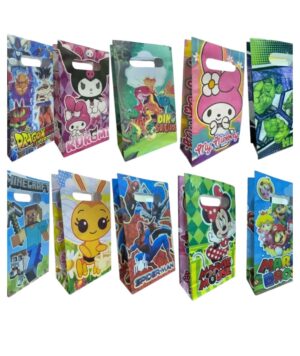 bolsas de cotillon varios personajes comiquitas y series comics