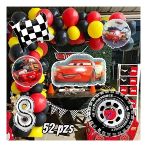 Combo Globo Cars Rayo Mc Queen Fiesta Decoración