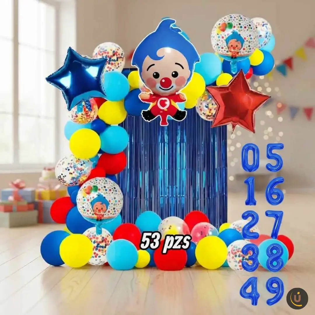 Globos Metalizado Payaso Plim Plim Fiesta Plin Plin