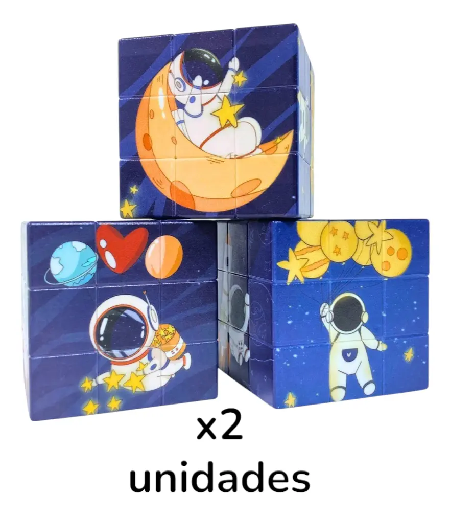 Cubo Rubik Puzle Personajes Colores Infantil Niño Niña - Imagen 6