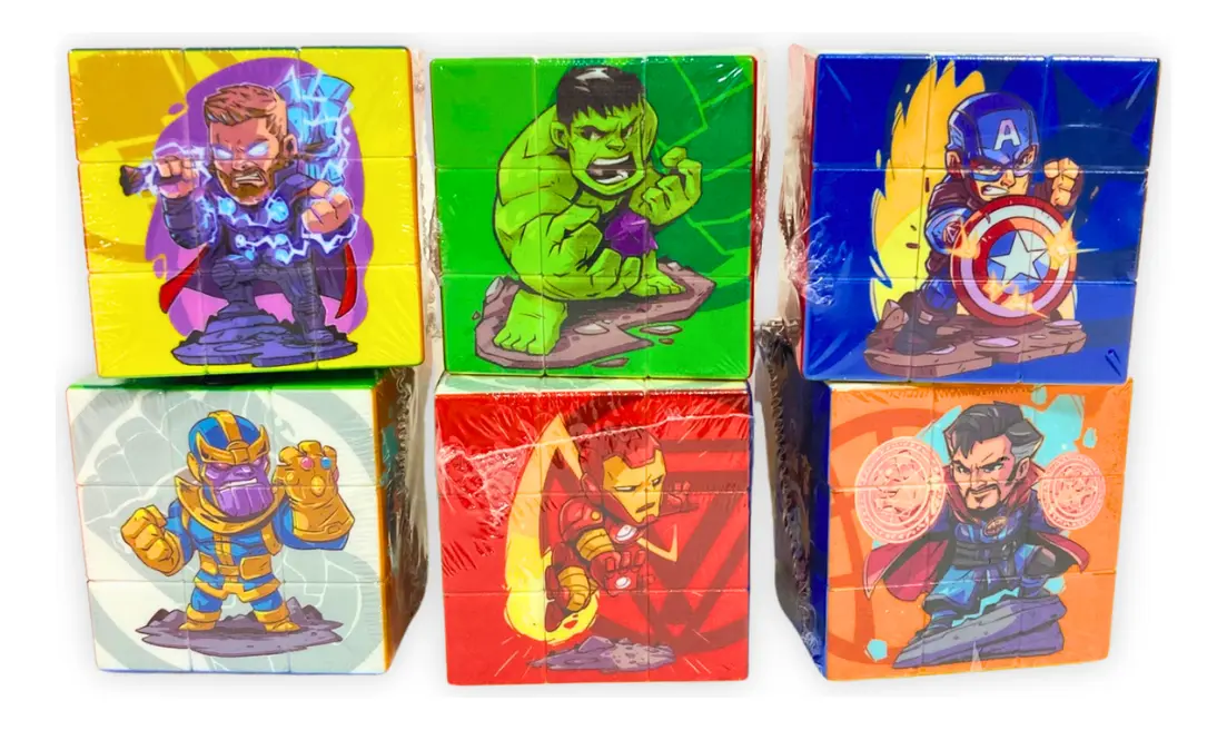 Cubo Rubik Puzle Personajes Colores Infantil Niño Niña - Imagen 3
