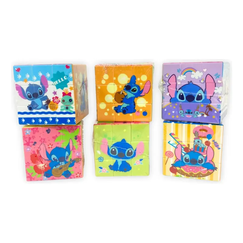 Cubo Rubik Puzle Personajes Colores Infantil Niño Niña - Imagen 2