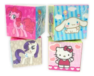 Cubo Rubik Puzle Personajes Colores Infantil Niño Niña