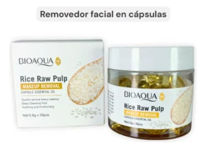 Desmaquillante cápsulas pulpa de arroz BioAqua con caja original