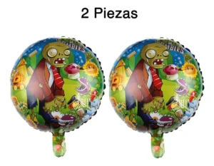 GLOBO REDONDO FOIL ESTAMPADO PLANTA ZOMBI