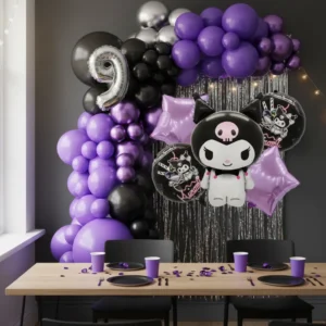 Globos Decoración Kuromi Figura Látex Fiesta