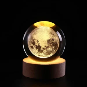 Lámpara Esfera Cristal 3d Personajes Figuras