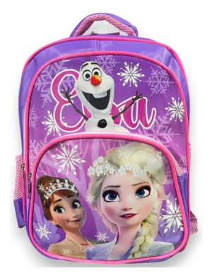 Morral escolar 38cm diseño Frozen Elsa y Anna