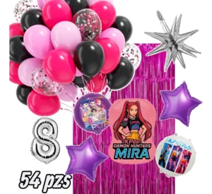 Set Globos mira Guerreras Kpop Hunters K-pop Fiesta