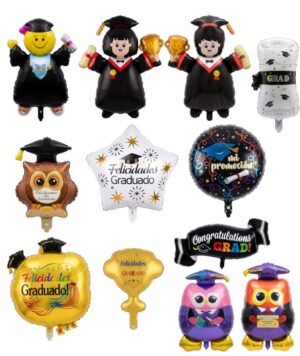 globos de graduacion varios