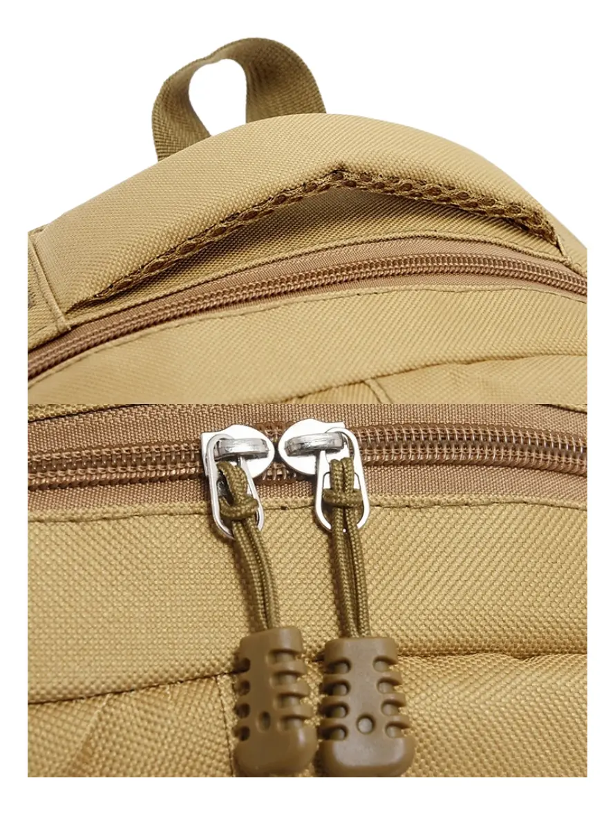 Mochila urbana escolar universitario marron cierre