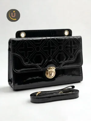 D_Q_NP_813846-MLV111244679357_052026-F Cartera elegante para mujer color negro con correa desmontable para llevar cruzada