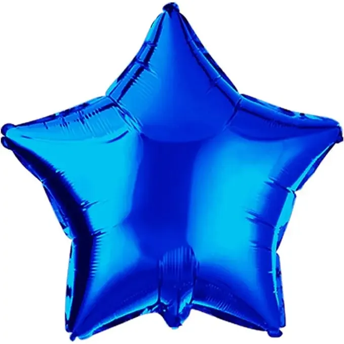 Globo estrella metalizada color azul 18 pulgadas