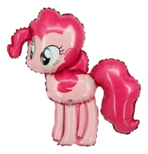 Globo figura Pinkie Pie de My Little Pony en tonos rosados