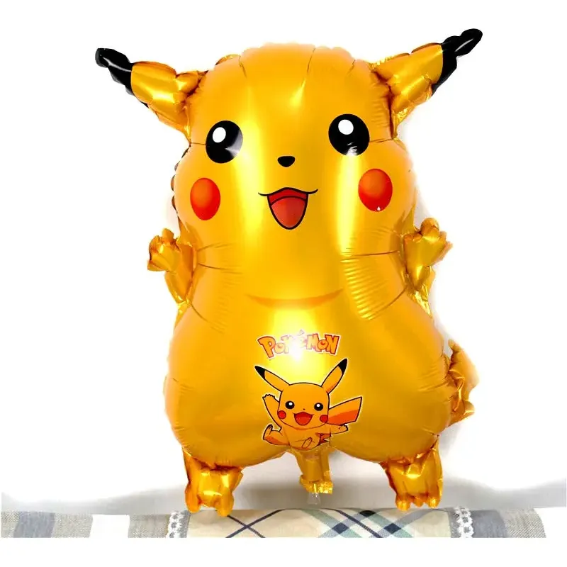 Globo figura Pikachu metalizado dorado 22 pulgadas