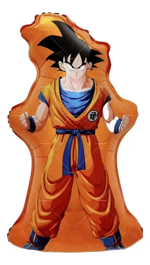Globo metalizado figura grande de Goku cuerpo completo Dragon Ball