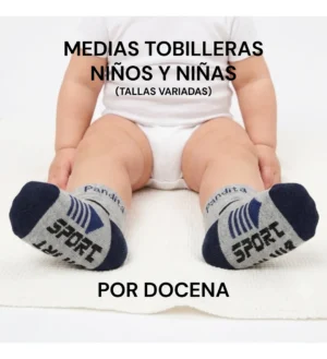 Medias tobilleras deportivas para niños talla surtida Pandita Sport